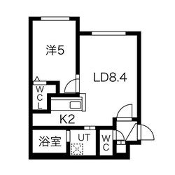 YS' HOKUDAI NISHIの物件間取画像